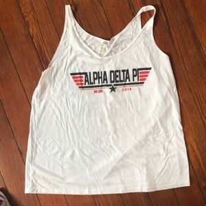 Alpha delta pi tank top